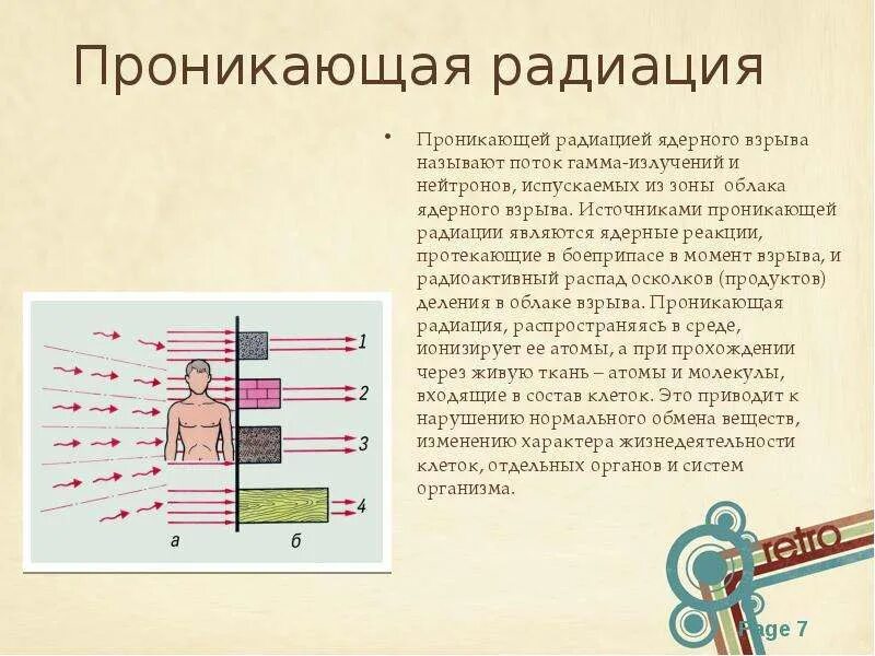 Параметры проникающей радиации. Общая характеристика проникающей радиации ядерного взрыва. Характеристика проникающей радиации ядерного взрыва. Характеристика проникающей радиации.