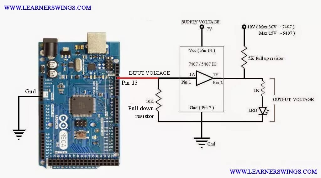 Supply перевод на русский. Arduino output Pullup. Схемы на 7407. Команды для ардуино пин моде. Распиновка драйвера вт7221а.