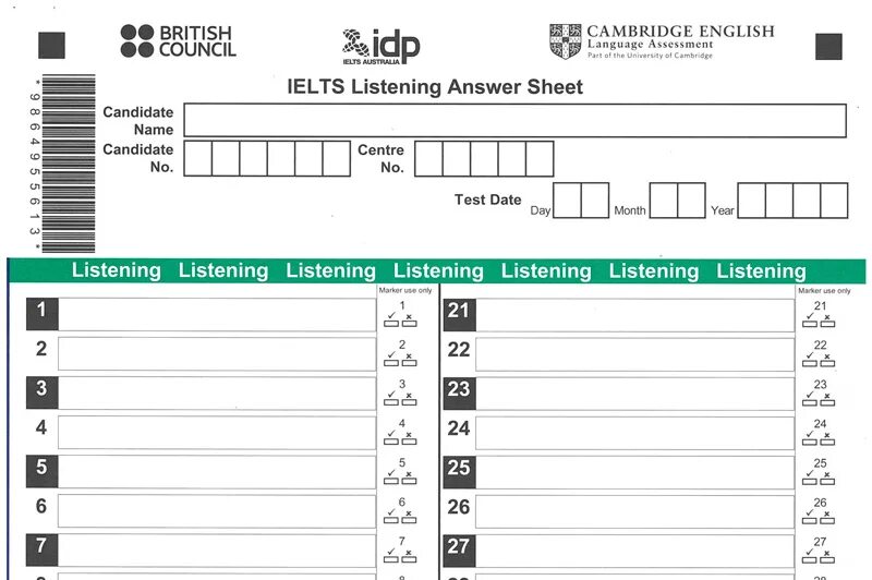 Тест 5 лист. IELTS reading answer Sheet. IELTS 2 writing answer Sheet. IELTS Listening answer Sheet 2020. IELTS reading answer Sheet 2020.