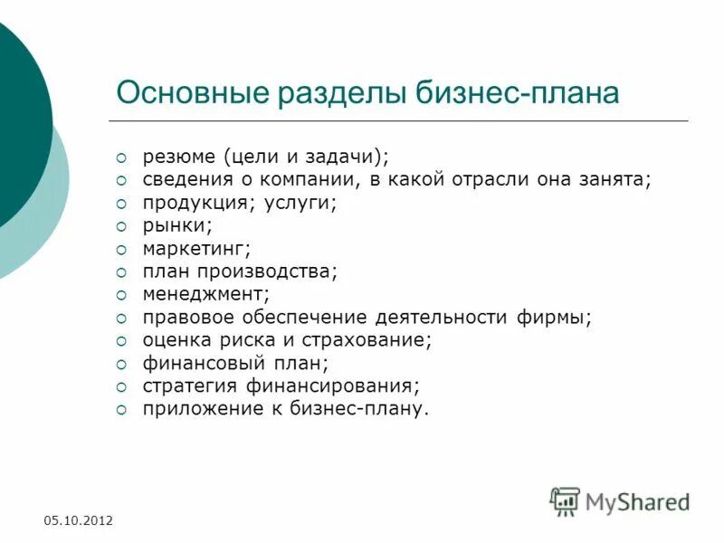 информация о деятельности фирмы.