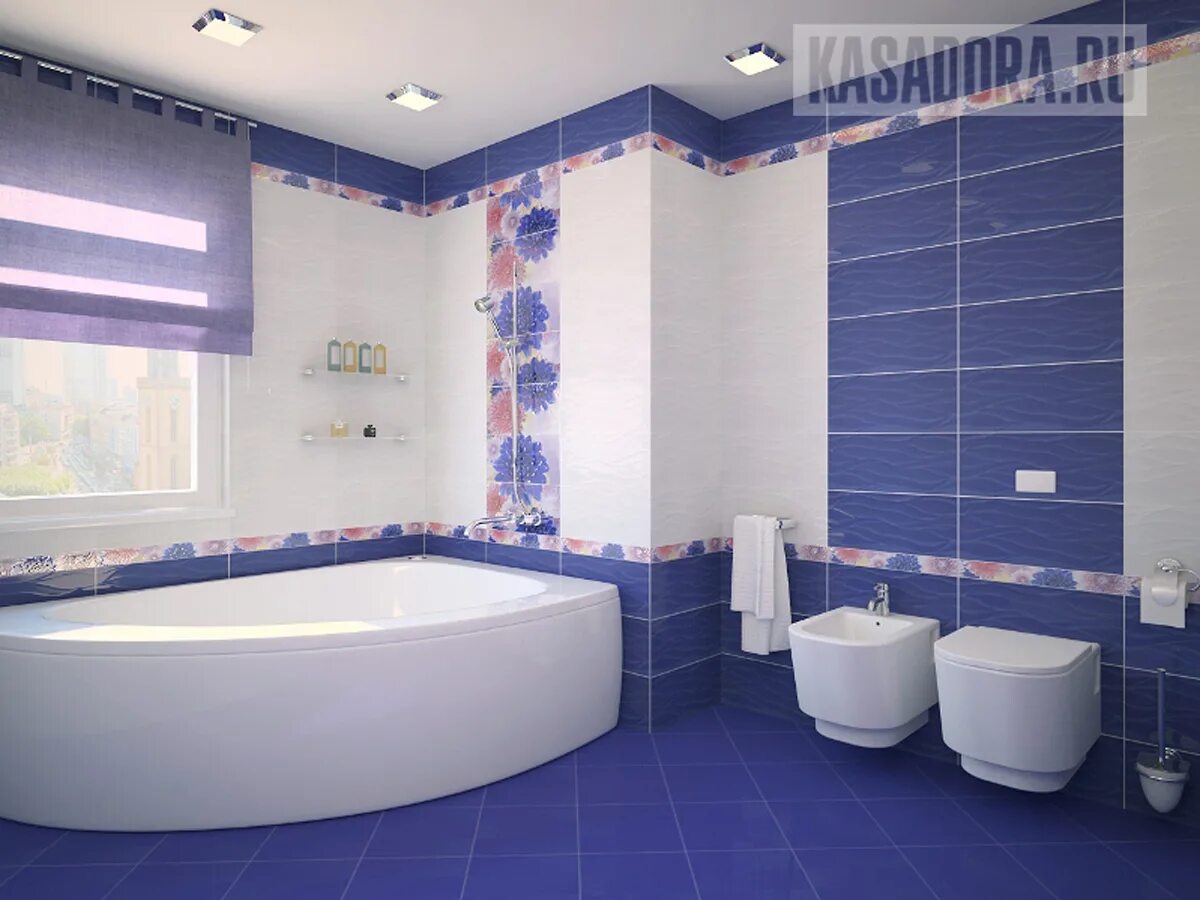 Купить плитку петрович спб. Мир плитки на Куконковых 126 Иваново. Синяя плитка для ванной. Синяя ванная комната. Плитка в ванную синяя.