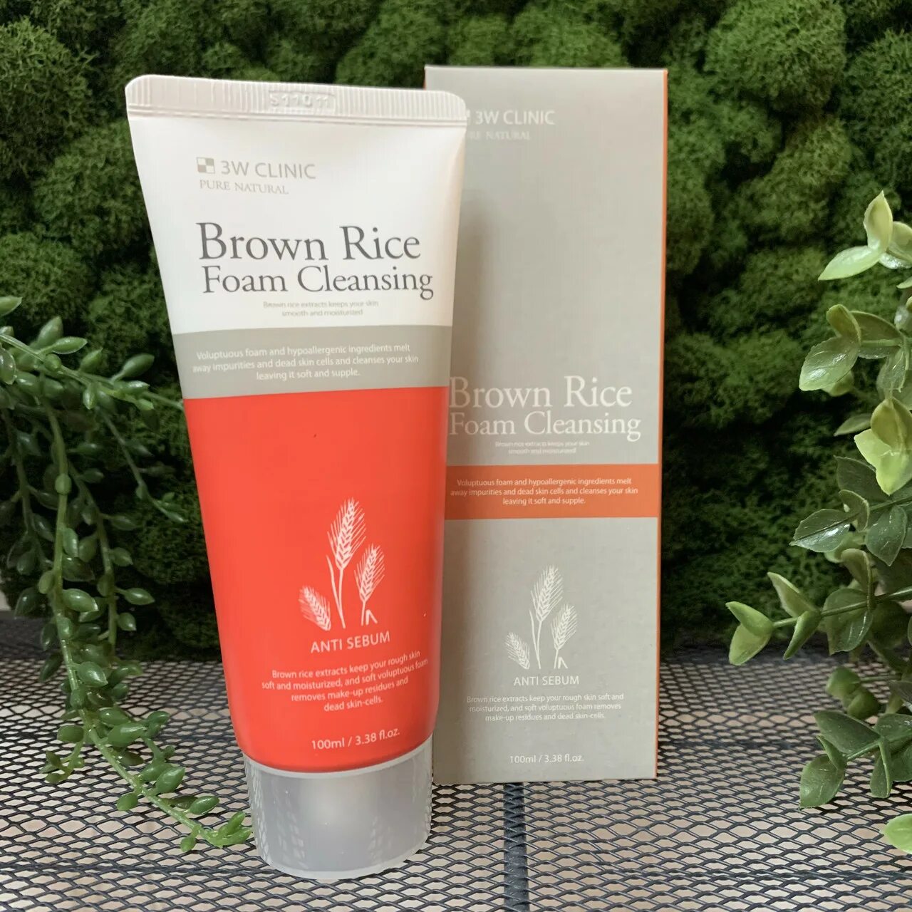 3 W Clinic Brown Rice Foam. 3w Clinic Brown Rice Foam Cleansing. Brown Rice Cleansing Foam 3w. Пенка с экстрактом риса 100мл.3w Clinic Rice Foam Cleansing.