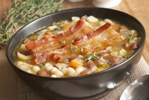 Сварить вкусный суп с копченостями