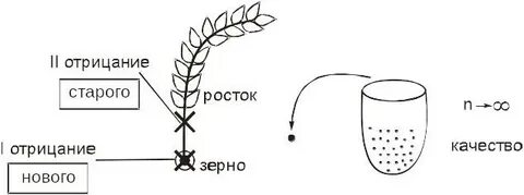 Закон отрицания отрицания определяет