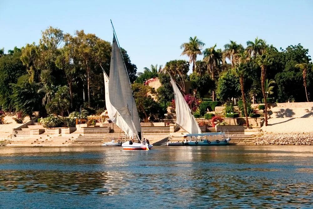 The Oberoi Zahra круиз. Асуан и его острова. Прогулка по Нилу на лодке. Турецкая фелука.