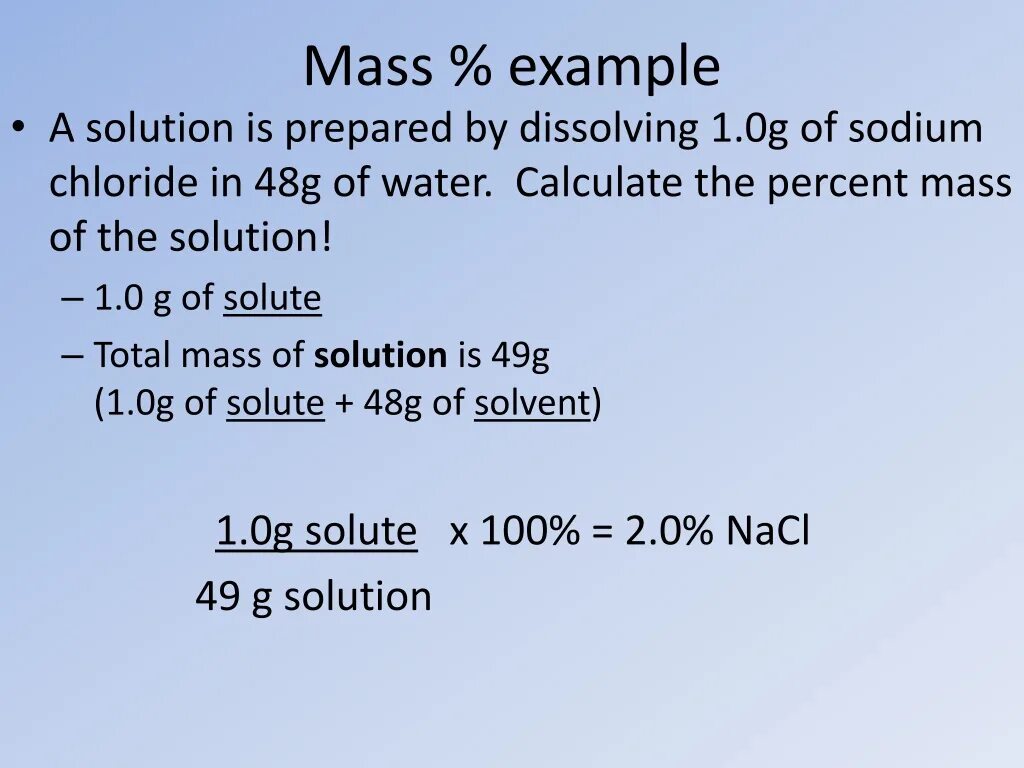 Mass calculator. Mass percent. neofleks 0.9% isotonic sodium chloride solution in water 50 ml. concentration of the solution formula. molar concentration.