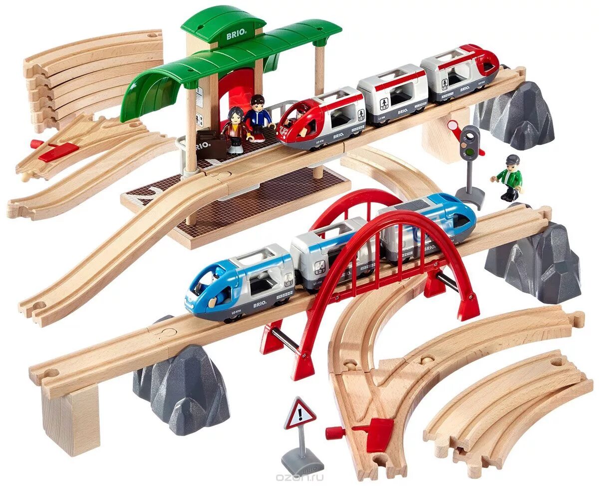 Brio 33512. Деревянная железная дорога Брио. Brio World железная дорога 33512. Брио игрушки железная дорога.