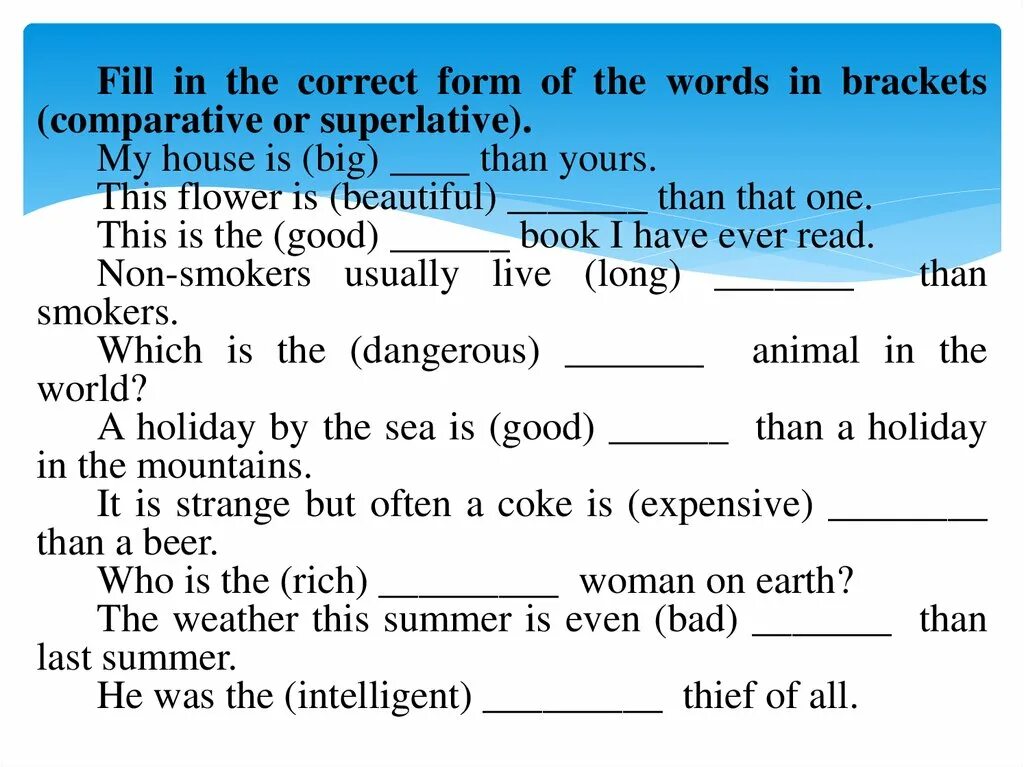 Comparatives and superlatives упражнения. Comparison of adjectives упражнение. Comparisons упражнения. Degrees of Comparison упражнения. Superlatives упражнения.