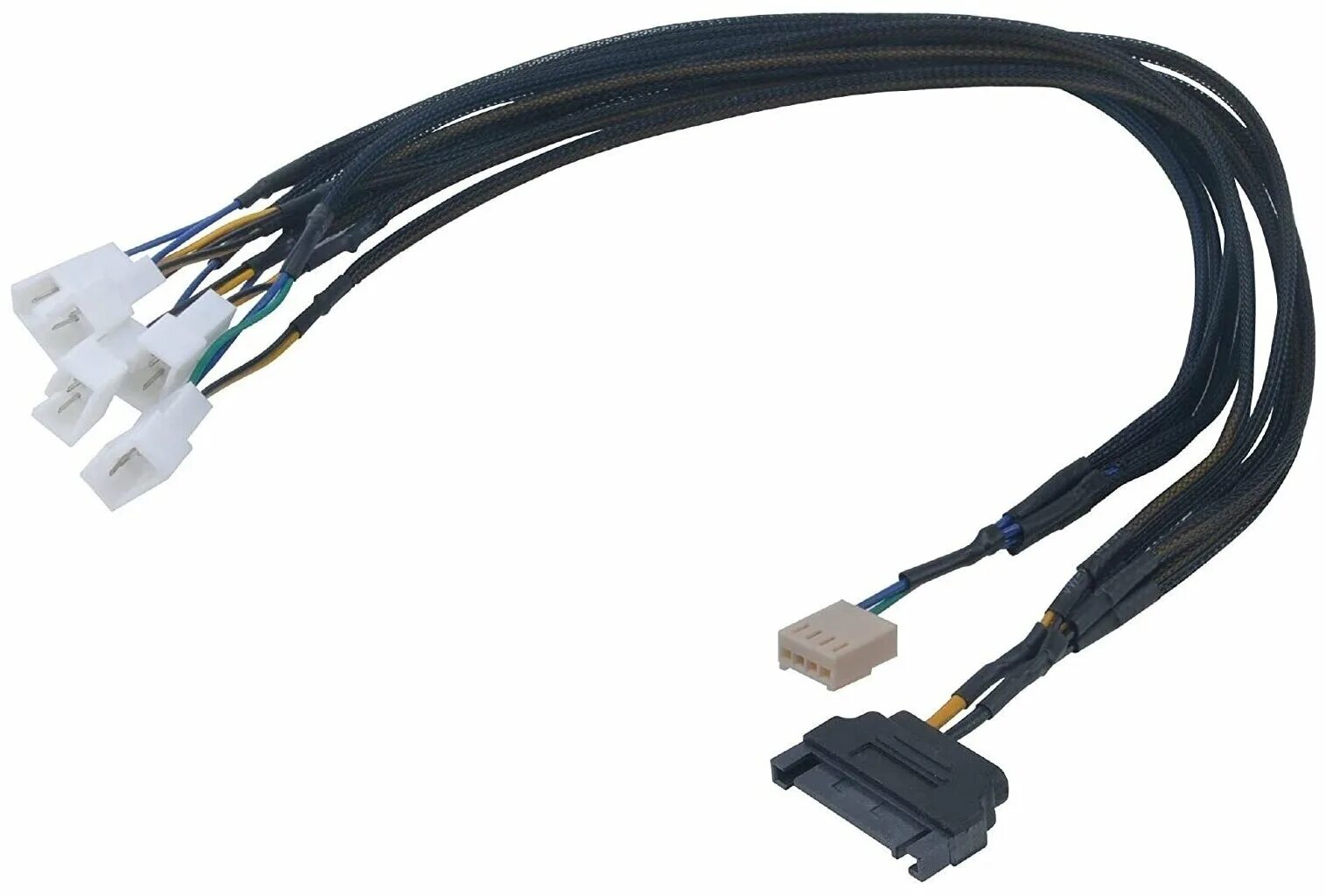 Кабель кулера. Кабель-разветвитель Akasa 4x3pin. Разветвитель SATA 4-Pin PWM. Cable Akasa 4pin Molex + 4pin PWM. Разветвитель Molex 4 Pin для вентиляторов.