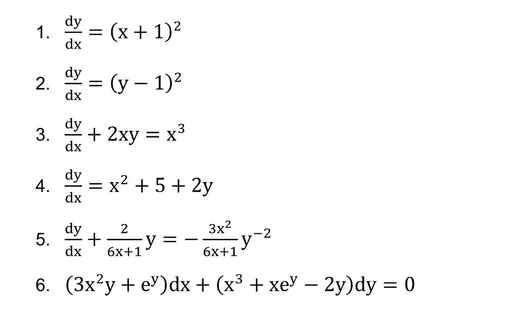 Z xy x y 3. DX=1/Y'dy. (X^2+2*XY)*DX+XY*dy=0. Dy=2-x^3dx. (X+1-1)^2dy=2(y+2)^2dx.