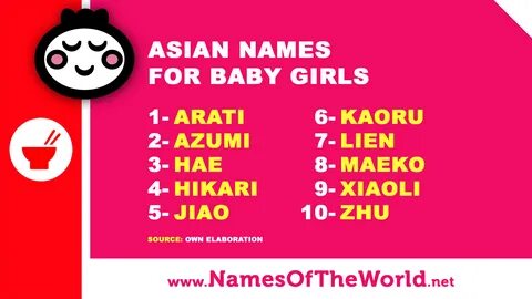 10 Asian names for baby girls.