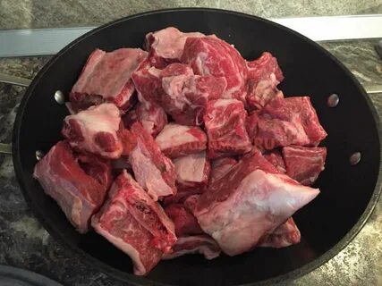 Мясо говядины в казане