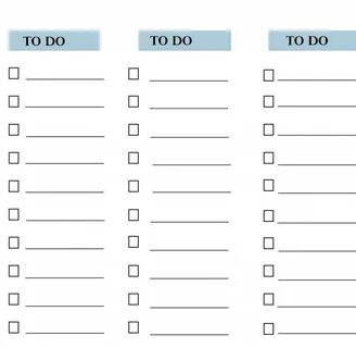 To do list