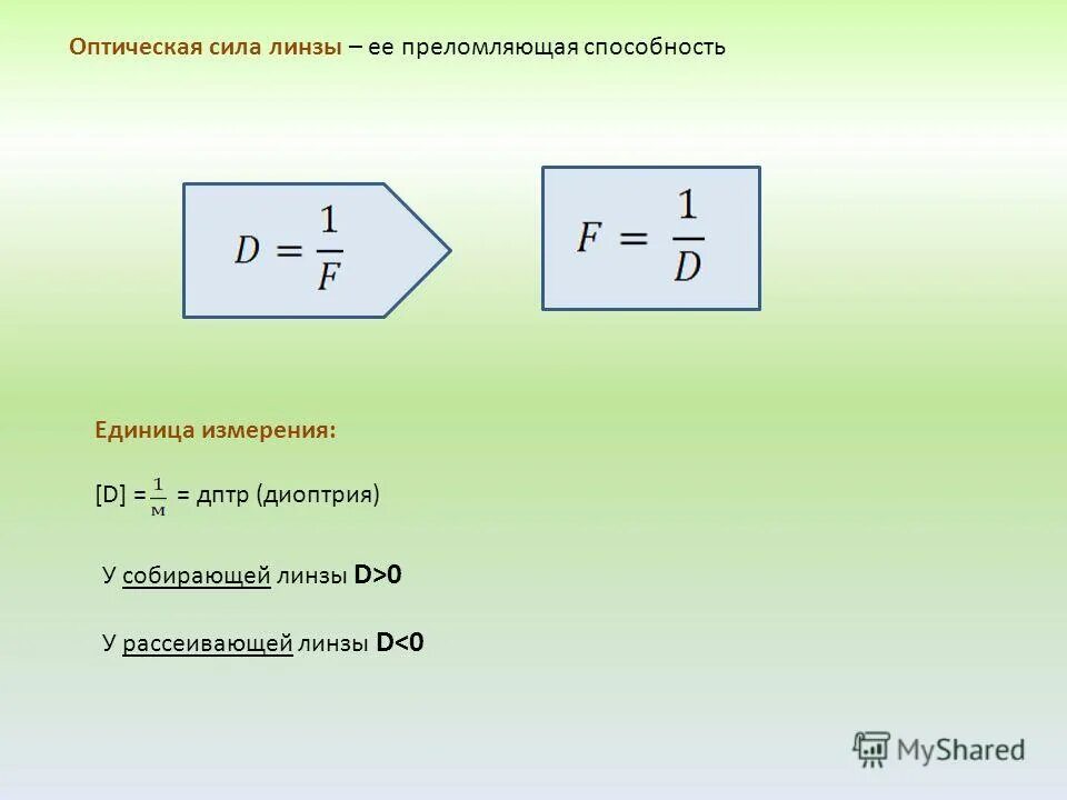 Оптическая линза 5 дптр это означает