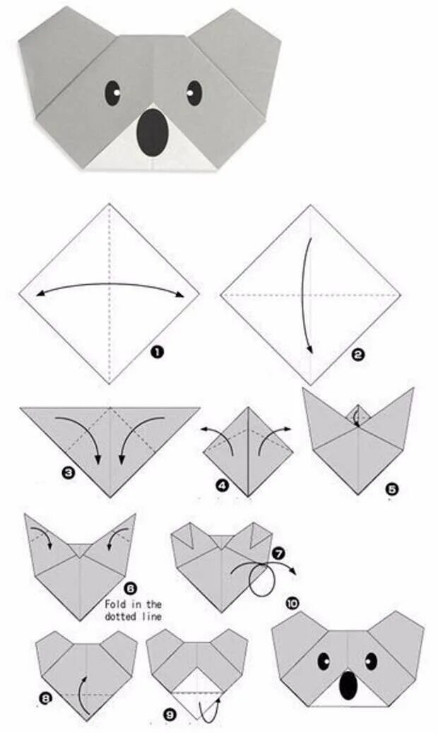 Оригами. Оригами схемы для детей. Оригами из бумаги для детей. Оригами из бумаги схемы для начинающих.