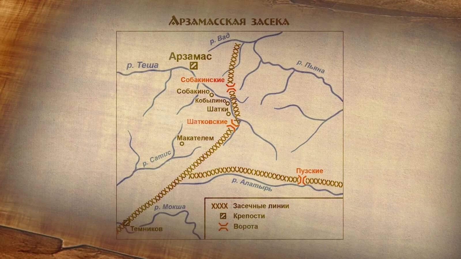 Арзамасская засека. Засечные линии карта. Арзамасская Засечная черта на карте. Засечная черта в 16 веке карта. Карта засек