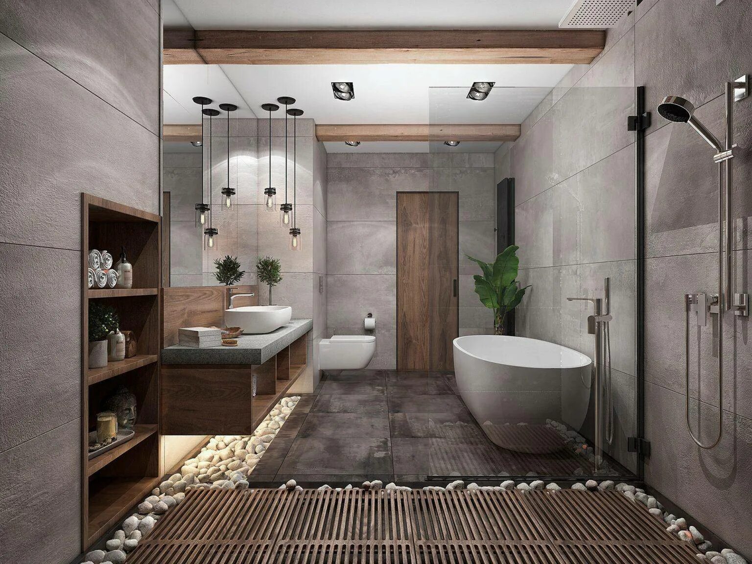 Фото ванной комнаты современный с туалетом. Ванна лофт бетон дерево. Санузел в стиле лофт 4м2. Ванная в стиле лофт 3м2. Лофт десижн ванная комната.