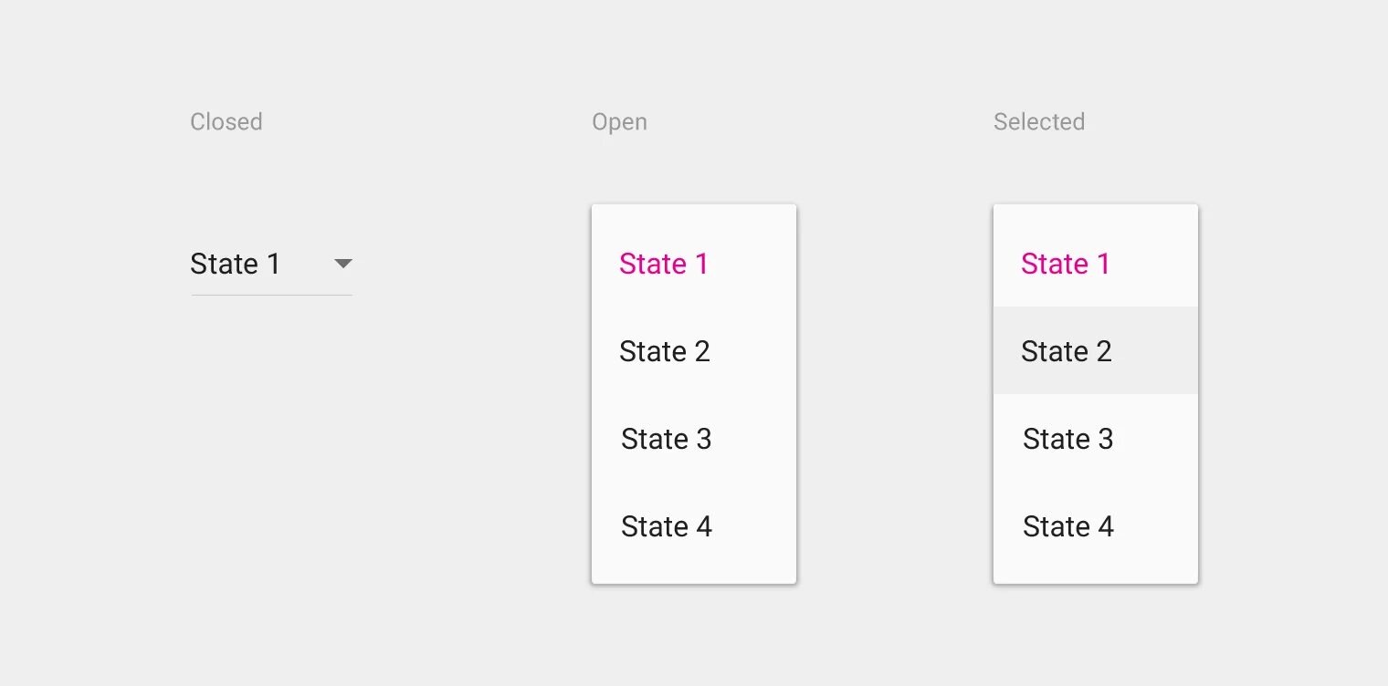 Selector state