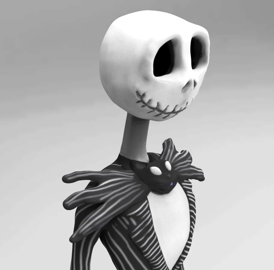 Включи мистер джек. Джек Скеллингтон. Jack Skellington 3d. Jack Skellington 3d Rig. Джек Скеллингтон 3д модель.