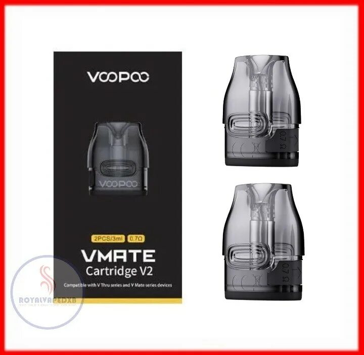 Картридж VOOPOO VMATE v2. Картридж VOOPOO V.thru/VMATE. VOOPOO VMATE v2 pod 0.7 ohm 3 ml картридж 1 шт (для VMATE И V.thru). VMATE Cartridge v2 0.7ohm.