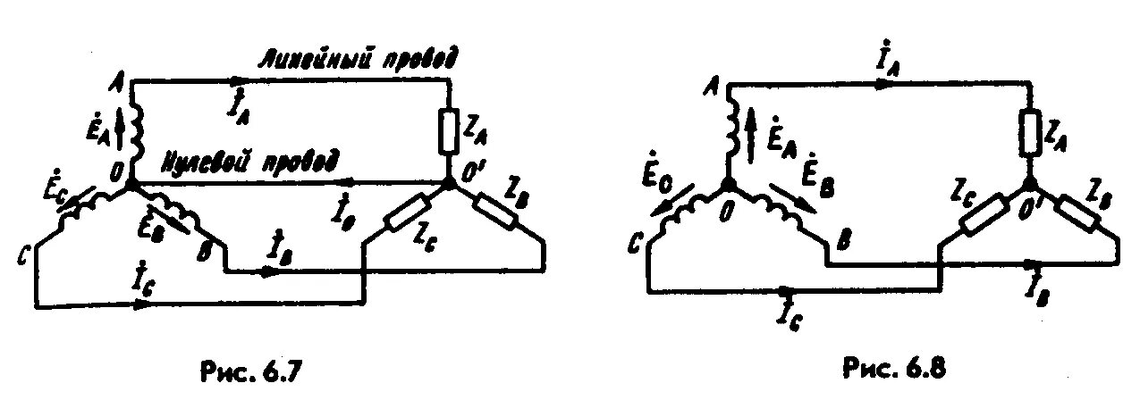 Соединении фаз приемника звездой. Четырёхпроводная схема измерения сопротивления. Соединение обмоток генератора и приёмников электроэнергии звездой. Четырехпроводная система трехфазного тока. Соединение приемников энергии звездой и треугольником.