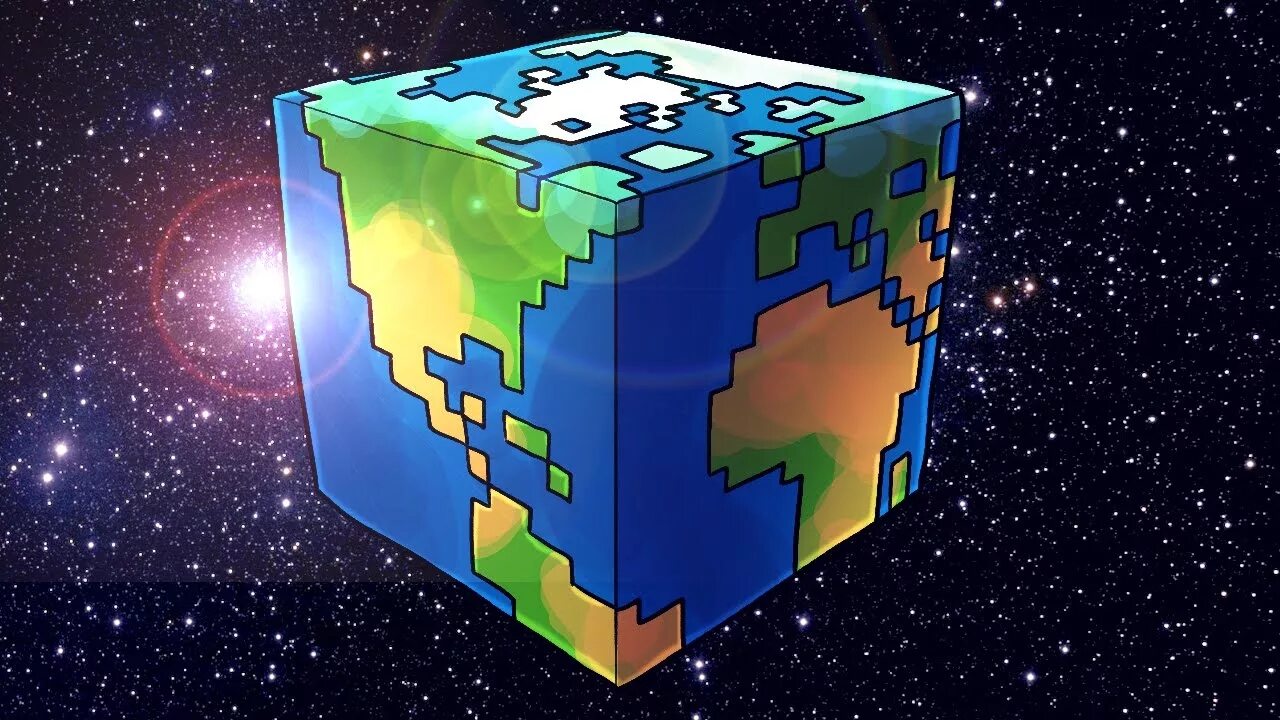 Где квадратная земля. Планета майнкрафт. Земля из МАЙНКРАФТА. Кубическая Планета. Блок земли.