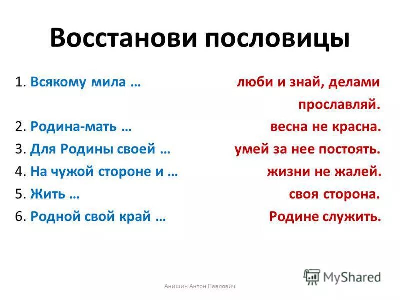 На чужой стороне родина продолжить пословицу