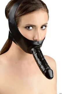 Dildo gag mask