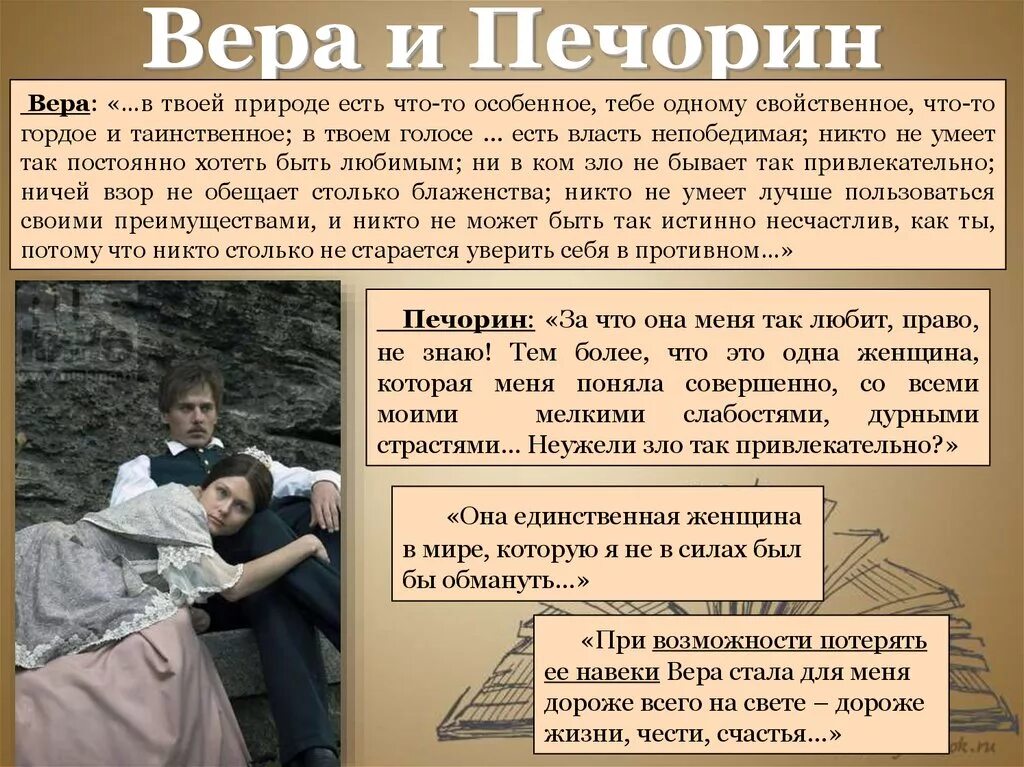 Цитата веры из герой нашего времени. Сравнительная характеристика Печорина и веры. Перед дуэлью печорин завещает