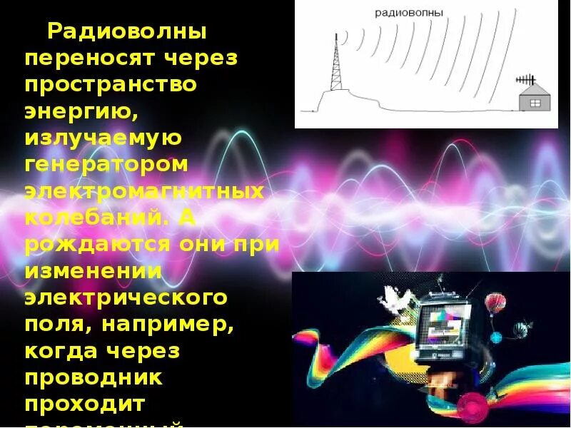 Радиоволны презентация. Радиоизлучение презентация. Генератор электромагнитных волн. Насадки для радиоволны.