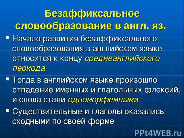 Безаффиксальное словообразование. Флексия в английском языке. Внешняя флексия в английском языке. Внутренняя и внешняя флексия.