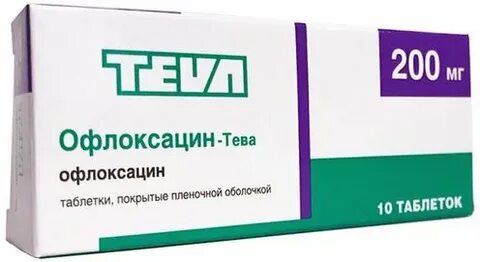 Офлоксацин тева инструкция