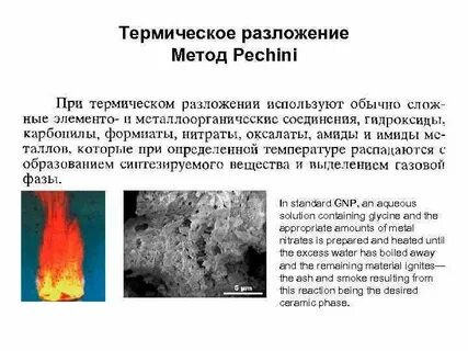 Процесс термического разложения