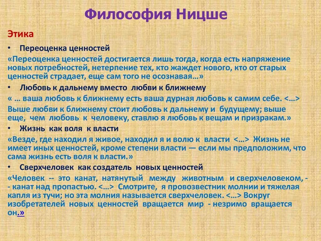 Философия Ницше. Философские взгляды Ницше. Принципы философии Ницше. Основные положения философии Ницше. Переосмысление ценностей