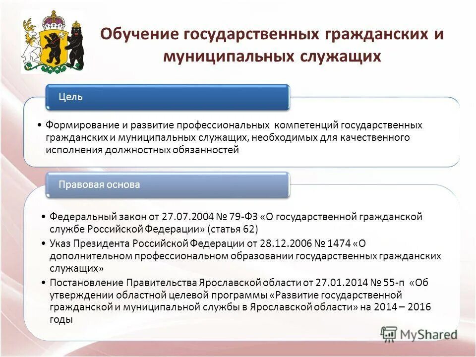 Компетенция государственной гражданской службы