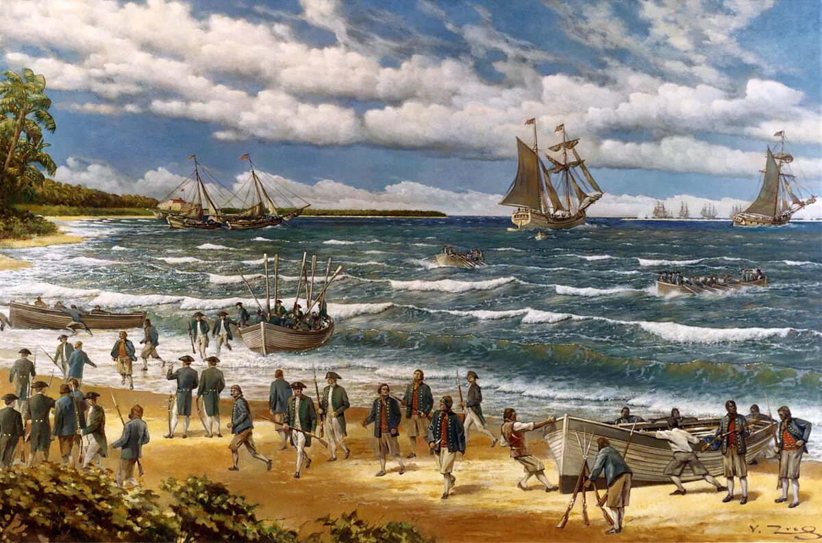 История высадки. Нью-Провиденс пираты. Рейд Нассау 1776. 18 Век колонизация Австралии. Нассау Нью-Провиденс 18 век.