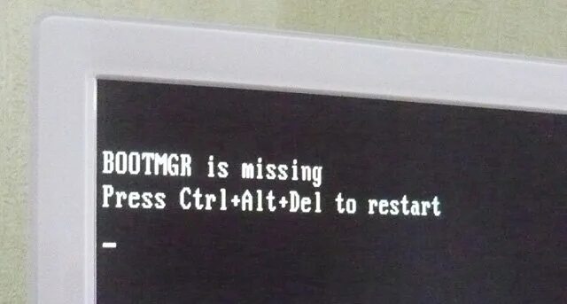 Черный экран bootmgr is missing. Press alt del to restart. Ntldr is missing windows xp. Press alt del to restart. Press alt del to restart.