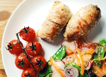 Свиные рулетики с начинкой