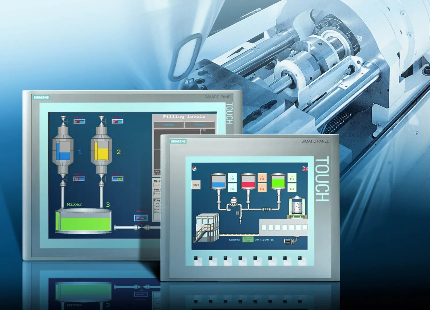 HMI панель Siemens на производстве. Автоматизация технологических процессов и производств. Система автоматизации технологических процессов. Технические средства автоматизации производства. Поставщики технического оборудования