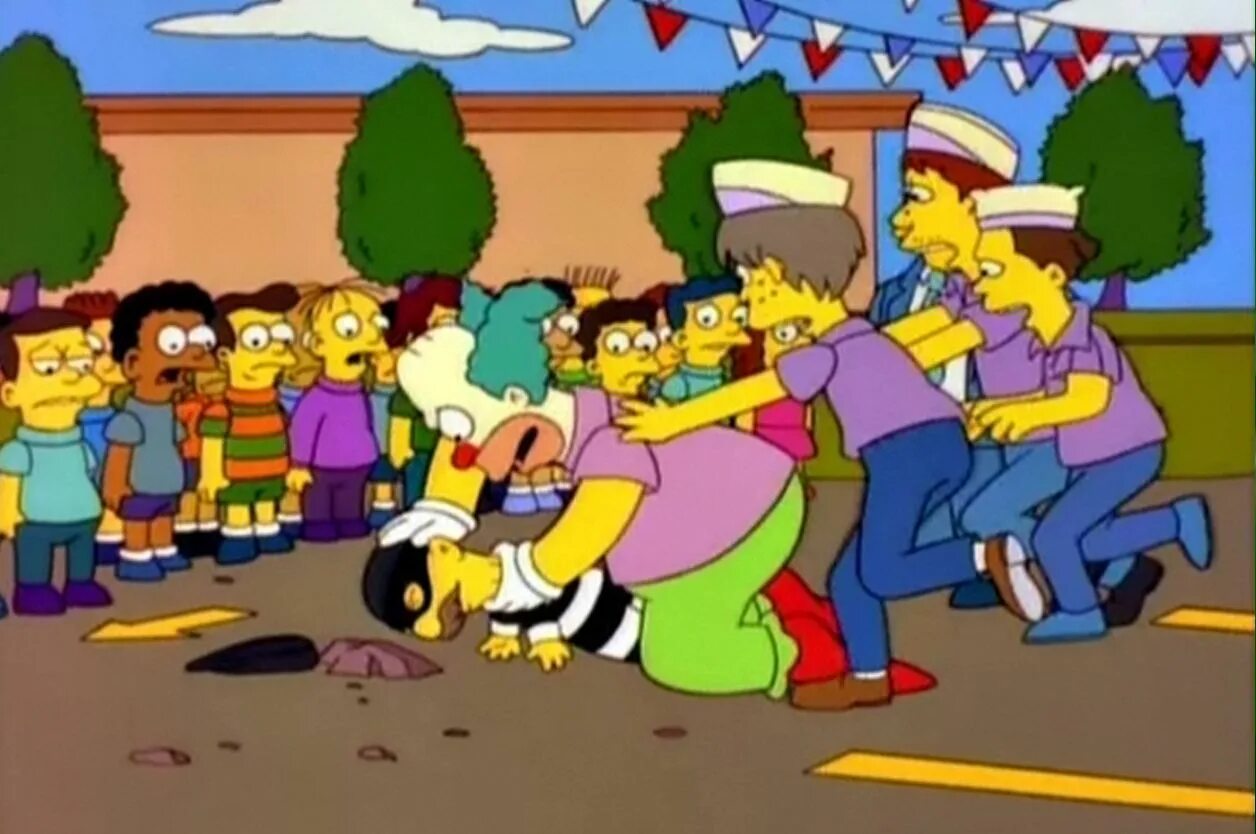 Stop he is already Dead. He's already Dead. Stop stop he's already Dead. Simpsons stop he is already Dead.