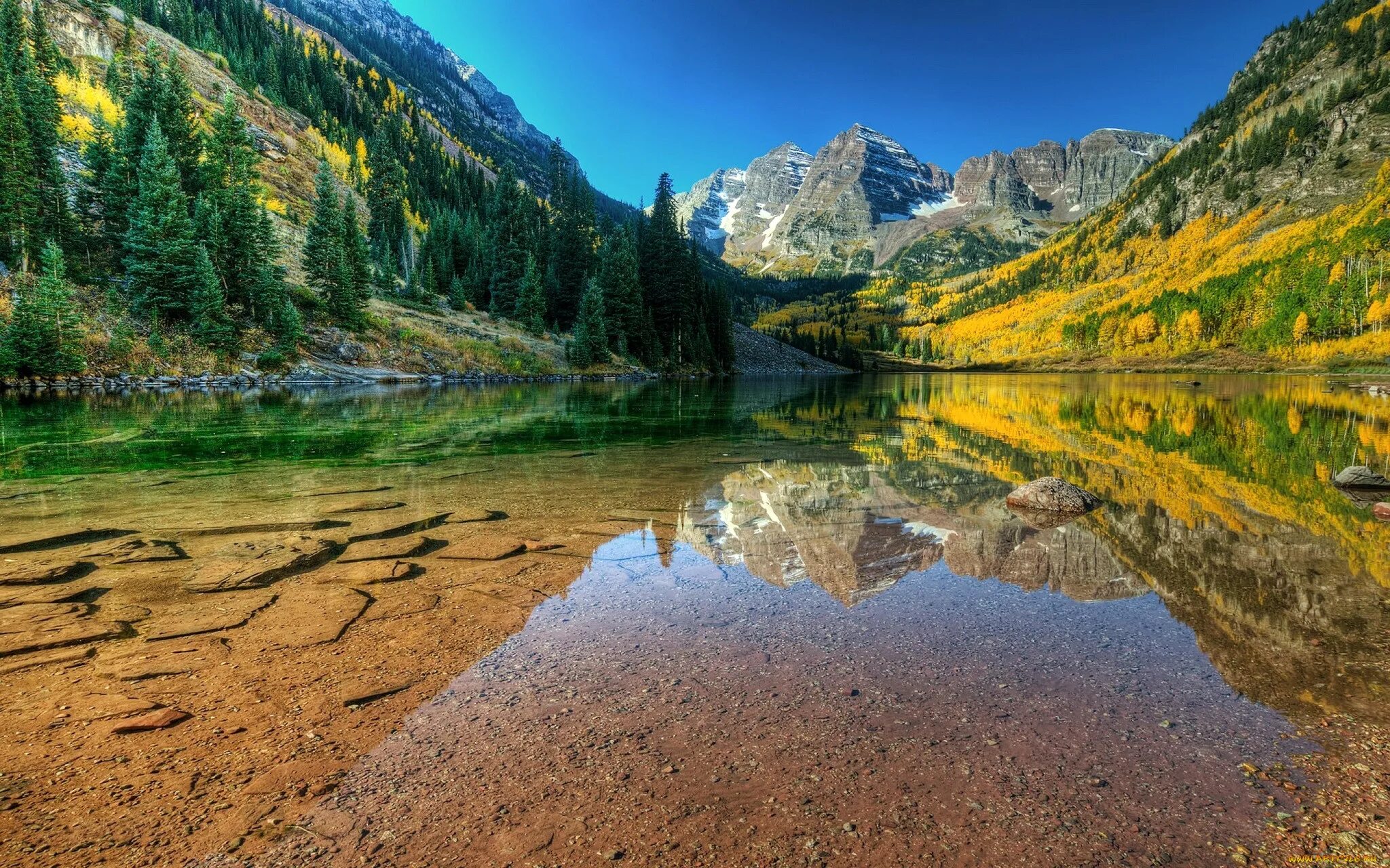 Озеро марун Колорадо. Горное озеро. Красивая природа. Красивый пейзаж. Знаменитые реки и озера