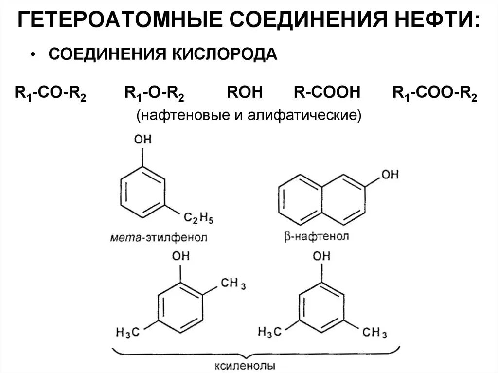 Кислородсодержащие соединения азотсодержащие соединения. Серосодержащие соединения нефти. Гетероатомные компоненты нефти. Азотсодержащие гетероатомные соединения нефти. Гетероатомные соединения Кислородсодержащие.