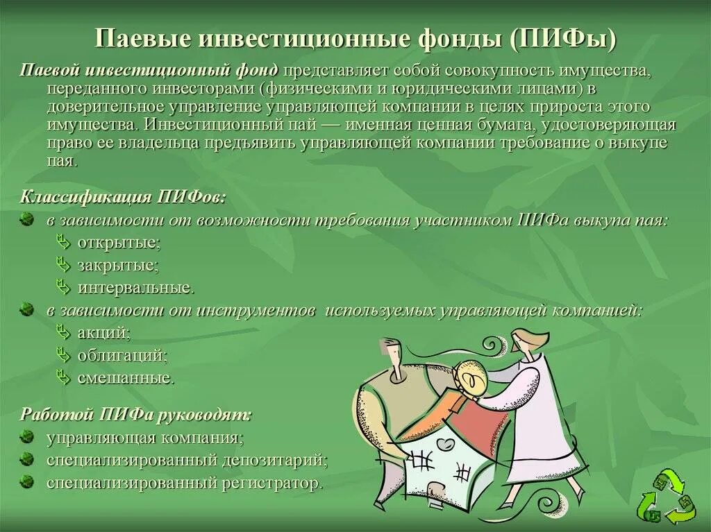 Паевой фонд это. Паевые инвестиционные фонды. инвестиции в паевые инвестиционные фонды. пиф. открытый паевой инвестиционный фонд.