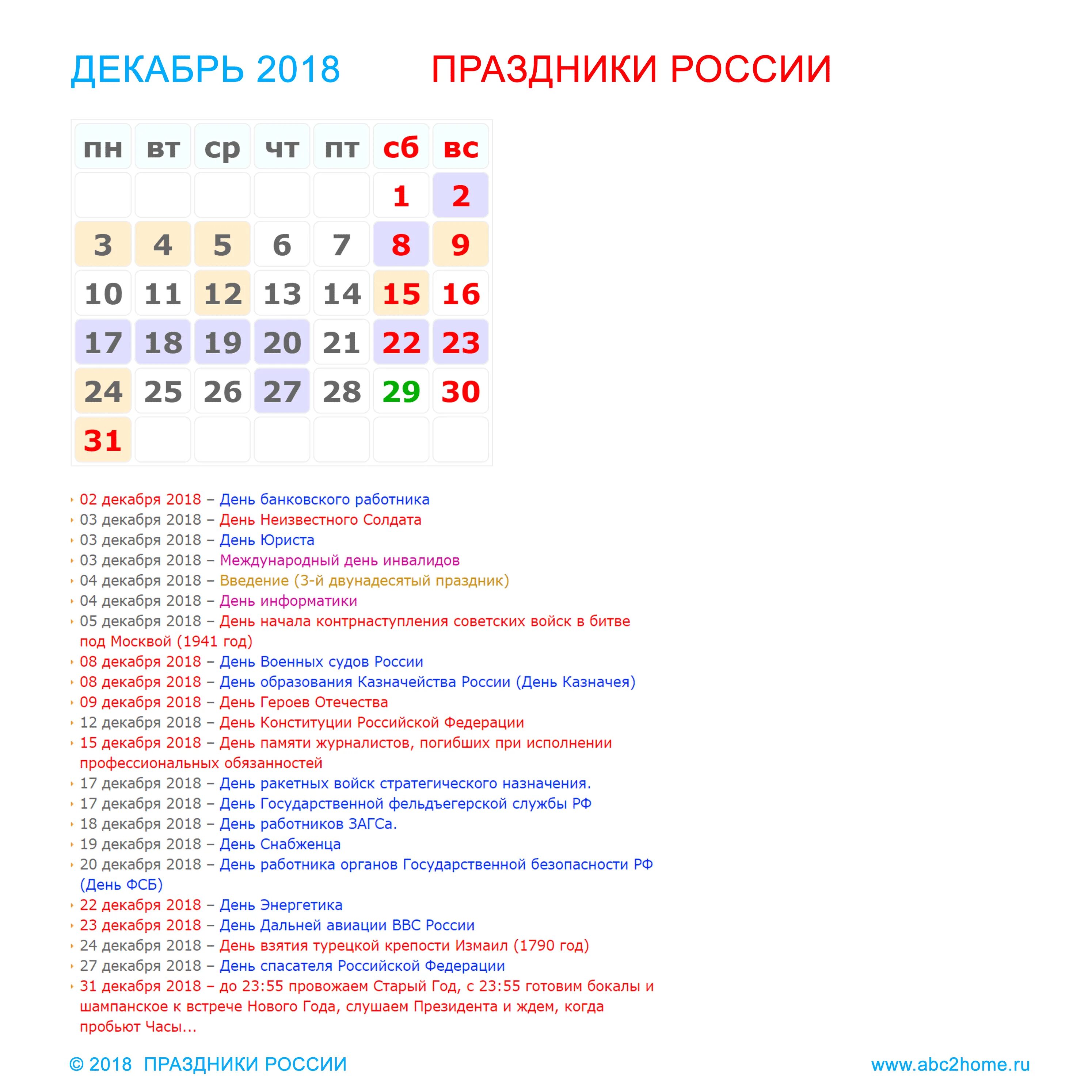 Праздники в декабре. Праздники в декабре в России. Календарь праздников на декабрь. Праздники в декабре вс России.