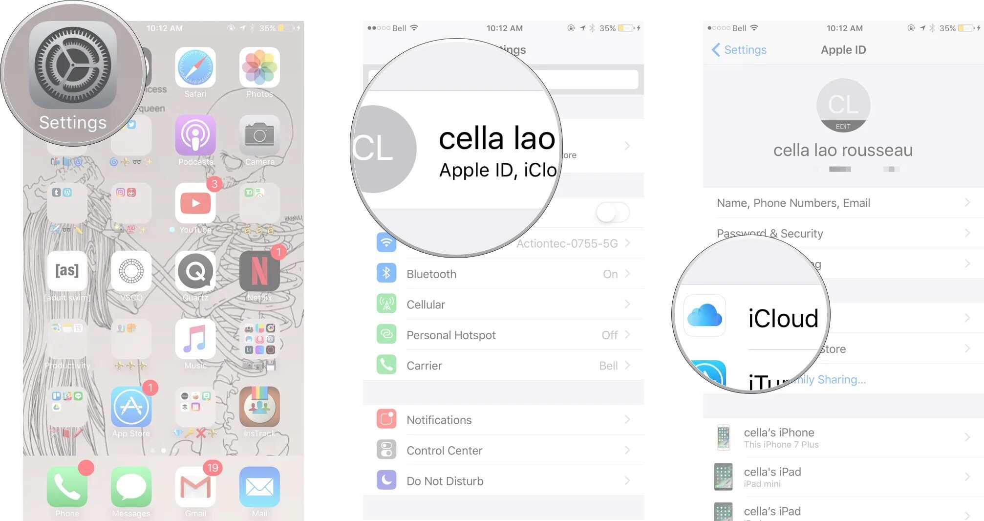 Setting app iphone. Apple settings.