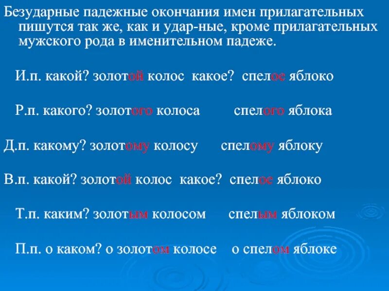 Слова с безударными окончаниями прилагательных. Безударные окончания имен прилагательных. Безударные падежные окончания прилагательных. Падежные окончание Прилл. Безударные падежные окончания прилагательных мужского рода.