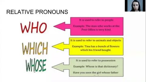 Who whose for example