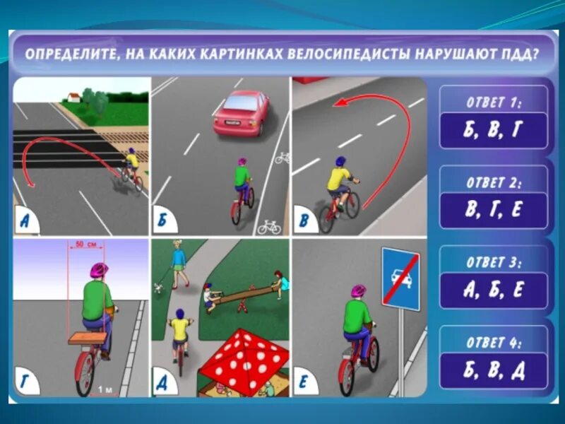 Безопасность движения тесты. ПДД. Дорожное движение велосипедиста. Дорожные ситуации для велосипедистов. Ситуации на дорогах безопасное колесо.