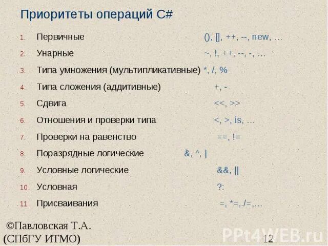 Таблица приоритетов операций c#. Приоритет операций с++. Приоритет операций в си. Приоритеты операций в выражениях:.