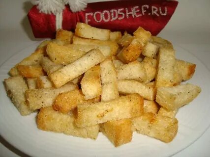 Гренки с чесноком из батона в духовке